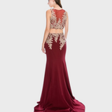 VESTIDO VALENCIA - BURGUNDY