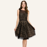 VESTIDO ARIELLA - NUDE/BLACK