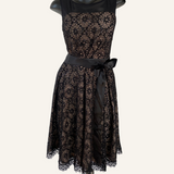 VESTIDO ARIELLA - NUDE/BLACK