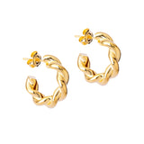 Aretes Classy Bañado en Oro Fino