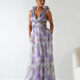 VESTIDO ROMA LAVENDER MULTI