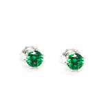 Studs con circón verde