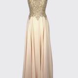 VESTIDO AURORA - PEARLED IVORY