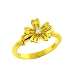 Anillo Gardenia Bañado en Oro