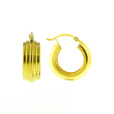 Aretes Bold Bañado en Oro