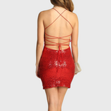 VESTIDO LORENZA CORTO - RED