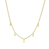 Collar Drops Bañado en Oro