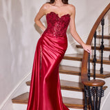 VESTIDO CORINA Burgundy