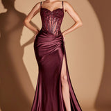 VESTIDO PATTI Plum Noir