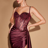 VESTIDO PATTI Plum Noir