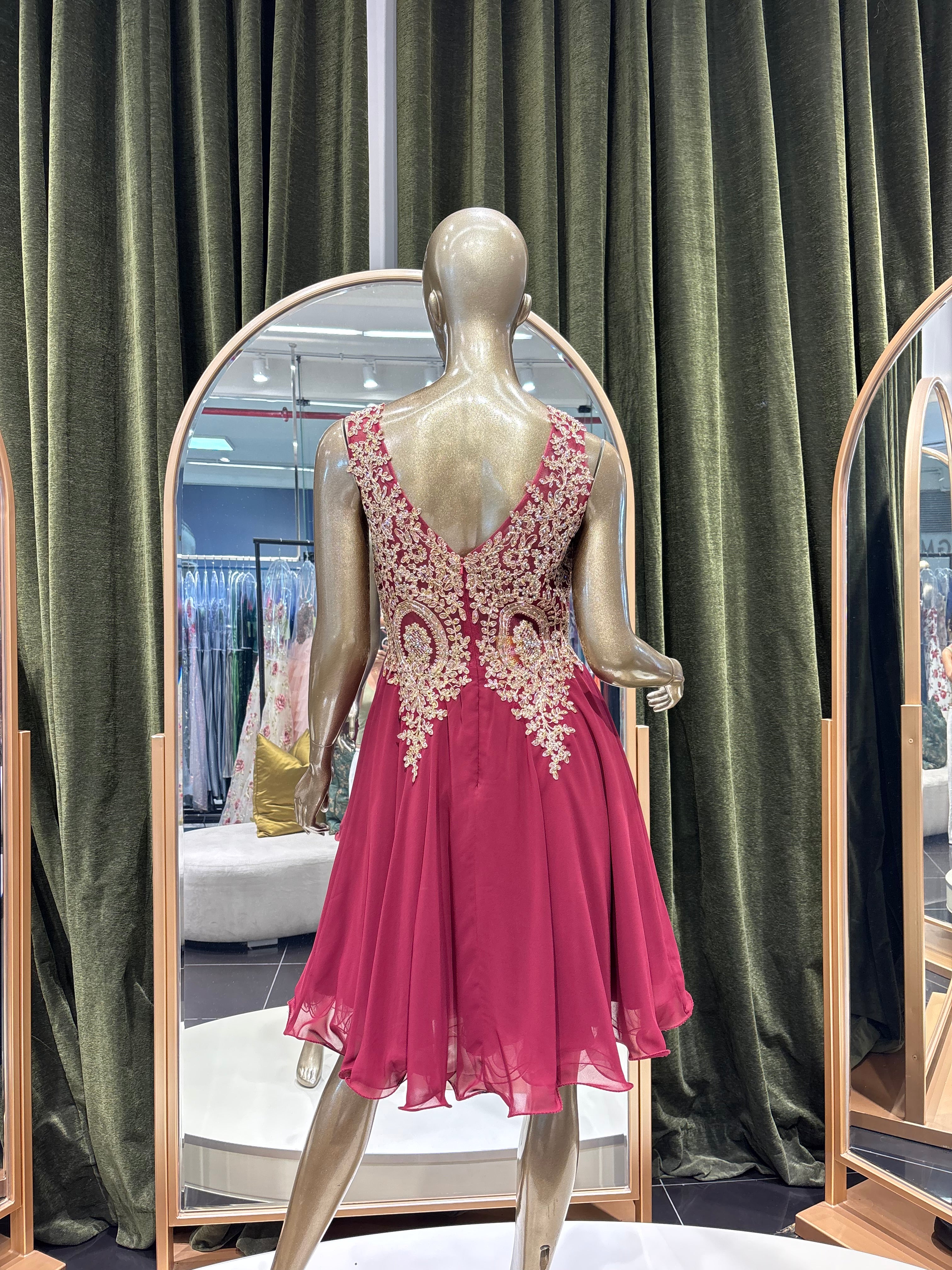VESTIDO PAOLA Burgundy