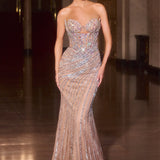 VESTIDO LAST LIGHT IRIDESCENT-NUDE