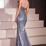 VESTIDO LOVE LETTERS SMOKY BLUE