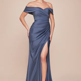 VESTIDO MARCELA - SMOKY BLUE